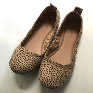 Leopard print flats